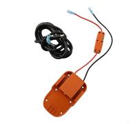 Adaptateur de batterie pour outils 18 V, connecteur d'alimentation pour et pour batteries Li-Ion Ridgid 18 V avec fusible, câblage 14 AWG, station d'accueil en plastique orange pour L1815R B1820R