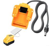 Adaptateur de batterie pour outils électriques, convertisseur lithium-ion 12 V-20 V MAX avec construction ABS et métal, permet le partage de batterie inter-marques pour perceuses et scies (bleu 18 V