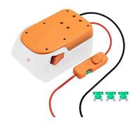 Adaptateur de batterie Ridgid AEG 18V, interrupteur, fusibles et bornes de câblage, kit de batterie pour outil électrique