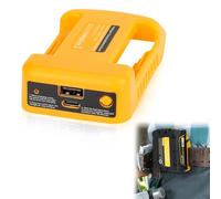 Adaptateur de batterie USB pour batterie au lithium Dewalt 18 V/20 V MAX - Adaptateur de rechange avec port USB C et CC de type C - Chargeur de source d'alimentation PD - Convertisseur portable