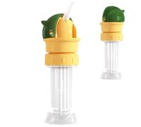 Adaptateur de bec de bouteille d'eau avec paille, adaptateur de bec de bouteille d'eau pour | Remplacement du bec supérieur de la bouteille en silicone - Couvercles compacts pour gobelets pour la plup