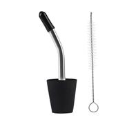 Adaptateur de bec pour cafetière - Adaptateur de bec long pour bouilloire | 1,5 à 1,8 cm de diamètre résistant à la chaleur réutilisable avec brosse de nettoyage pour boissons alcoolisées, chocolat
