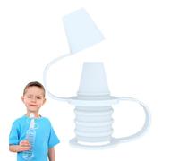 Adaptateur de bec verseur, bec supérieur pour bouteille en silicone anti-versement - Bouchon de bouteille d'eau portatif,Raccord adaptateur de bec pour bottigl