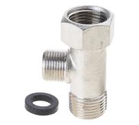 Adaptateur de bidet en laiton robuste avec joints pour camping-car, maison, toilettes, pommeau de douche, raccord de tuyau, usage quotidien, connecteurs en laiton avec joints