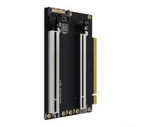 Adaptateur de bifurcation pour carte répartiteur pcie 3.0 x16 vers 2x8 | Doigts dorés 5U, haut pour PCB TG, transmission stable, empêche la perte de signal lors de lourdes charges