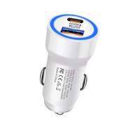 Adaptateur de bloc de charge de chargement automatique pour voiture, boîte de charge à 2 ports PD 30W Plug de charge | Adaptateur de charge de voiture pour manette de jeu, tablette, smartphone, te