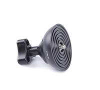 Adaptateur de bol usiné de 100 mm Demi-rond plat vers bol pour applications polyvalentes Photographie Cardans Base en alliage d'aluminium