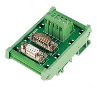 Adaptateur de bornier, module de montage sur rail DIN DB9-MG6, connecteur de terminal d'interface de port série RS232 pour contrôle industriel