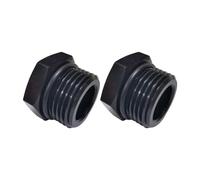 Adaptateur de bouchon à tête hexagonale en aluminium robuste - Étanche - Convient pour les conduites de fluide - 1 paire de raccords de conversion en aluminium automobile