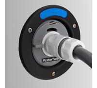 Adaptateur de bouchon de réservoir d’eau avec connexion pour système Gardena | Camping-car, caravane, bateau | Fonction de débordement et double embrayage intégré (adaptateur 3 broches D:78mm)