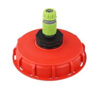 Adaptateur de bouchon de réservoir IBC en plastique avec connecteur d'injection d'eau, couvercle orange pour arrosage de jardin