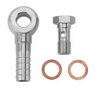 Adaptateur de Boulon Banjo pour Conduite de Frein M10x1,0 à 1/4 avec Rondelles pour Connexions de Canalisations