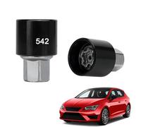 Adaptateur de boulons antivol T20213-542, Clé d'extraction de boulons de roue antivol pour Leon 5F Ibiza Altea XL Ateca Alhambra Arona Toledo 1M Cordoba (2pcs)