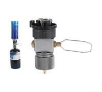 Adaptateur de bouteille de gaz avec soupape de surpression pour réchaud de camping fabriqué en acier inoxydable pour toutes les conditions météorologiques (B)