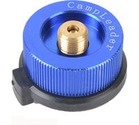 Adaptateur de bouteille de gaz long à plat pour réchaud de camping extérieur bleu royal