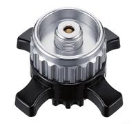Adaptateur de bouteille de gaz pour cuisinière d'extérieur Campingaz EasyClic vers valve filetée EN417 compatible avec la plupart des réchauds de camping portables (argent)