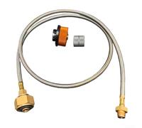 Adaptateur de bouteille de gaz vers cuisinière en acier inoxydable 70 cm avec bride et connecteur pour une performance constante en extérieur