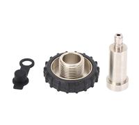 Adaptateur de Bouteille de plongée DIN vers 8 mm, connecteur mâle de Recharge de Bouteille de gaz, en Acier Inoxydable, Haute Pression, Compatible avec Les détendeurs de plongée,