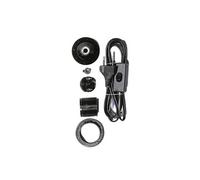 Rayher Kit douille de lampe E27, 6 pces., avec interrupteur et prise mâle 2 pôles, 180cm, 100W, luminaire-2302201, Noir