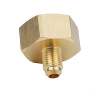 Adaptateur de bouteille R134a pour voiture - Adaptateur de recharge pour climatisation - 1/4 SAE vers G3/4 - Raccord en laiton - Connecteur de charge pour réfrigérant CA