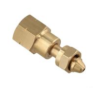 Adaptateur de bouteilles de gaz acétylène en laiton massif pour régulateur de soudure CGA-200 pour MC B et grands réservoirs de propane Filetage étanche pour une connexion sûre dans l'atelier et