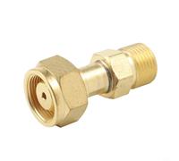 Adaptateur de bouteilles de gaz acétylène en laiton massif pour régulateur de soudure CGA-200 pour MC B et grands réservoirs de propane Filetage étanche pour une connexion sûre dans l'atelier et