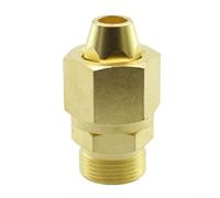 Adaptateur de bouteilles de gaz acétylène en laiton massif pour régulateur de soudure CGA-200 pour MC B et grands réservoirs de propane Filetage étanche pour une connexion sûre dans l'atelier et