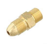 Adaptateur de bouteilles de gaz acétylène en laiton massif pour régulateur de soudure CGA-200 pour MC B et grands réservoirs de propane Filetage étanche pour une connexion sûre dans l'atelier et