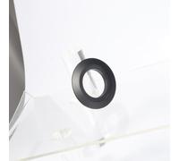 Adaptateur de bouton de chasse d'eau double 38 mm, kit de conversion en plastique résistant, double système de chasse d'eau pour réservoir de 48 mm et 58 mm (noir)