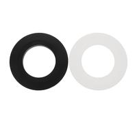 Adaptateur de Bouton de Chasse D'eau Double Wc 38mm Noir | Plaque de Conversion en Plastique Mat, Réduit le Jeu, pour Réservoir et Rénovation de Salle de Bain