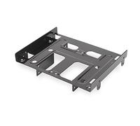 Ewent Support adaptateur EW7002 pour baie 5,25" – 4×2,5" ou 1×3,5"+2×2,5", vis inclus, noir