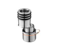 Adaptateur de bras de douche réglable à 360 degrés, base coudée, joint d'angle en acier inoxydable avec pieds incurvés, facile à installer, base courbée réglable en degré, joint d'angle étendu pour