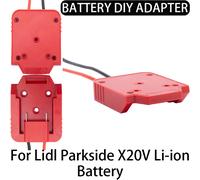 Adaptateur de bricolage pour Lidl Parkside X20V, adaptateur de batterie Li-Ion, connecteur de performance 14awg, adaptateur de bricolage pour Machines Foy, voitures