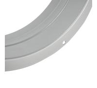 Adaptateur de bride murale de ventilation en métal pour entrée et sortie d'air frais - 75 mm/100 mm/120 mm/150 mm/200 mm (3 à 8 pouces) en acier galvanisé résistant aux hautes températures (120 mm)