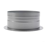 Adaptateur de bride murale de ventilation en métal pour entrée et sortie d'air frais - 75 mm à 200 mm (3 à 8 pouces) galvanisé haute résistance S (120 mm)