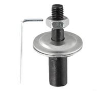 Adaptateur de broche en acier pour meuleuse d'établi, filetage M10 et extension de moteur d'arbre de polissage, gauche/droite en option, 68 mm de long avec trou inférieur de 8/10/12 mm, noir (droite-8