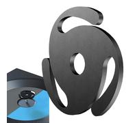 Adaptateur de Broche en Aluminium - Insert de Conversion de 45 TR/Min, Bague Centrale de Platine | Accessoire en Vinyle Multifonctionnel, composant de Lecteur LP, Feuille d'ajustement sécurisée, ada