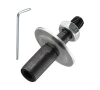 Adaptateur de broche pour meuleuse d'établi, convertisseur d'arbre de moteur à filetage M10 pour meulage et polissage, en acier à gauche ou à droite, finition anodisée noire, longueur 68 mm (gauche-8