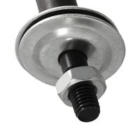Adaptateur de broche robuste pour moteur d'arbre pour meulage de 68 mm de long, filetage M10, construction en acier (droite 8 mm)