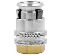 Adaptateur de buse autobloquant en laiton pour gonfleur de pneu avec raccord à connexion rapide conçu pour une fixation fiable du tuyau d'air et la compatibilité de la valve (C)