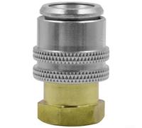 Adaptateur de buse de gonflage de pneu en laiton à connexion rapide avec design autobloquant pour sécuriser les connexions de tuyau d'air et résistance à la haute pression (D)