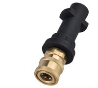 Adaptateur de buse de nettoyeur haute pression avec douille de 6,35 mm à connexion rapide pour machine de nettoyage électrique K2 K3 K4 K5 K6 en acier inoxydable et mousse de cuivre pour voiture