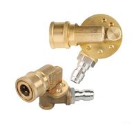 Adaptateur de buse de nettoyeur haute pression en cuivre avec rotation à 360 degrés et 7 angles réglables pour machine de nettoyage haute pression Connexion rapide d'un quart de pouce (cinquième