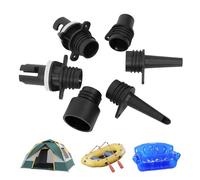 Adaptateur de buse de planche à pagaie - Ensemble de pompe gonflable de 6 pièces, connecteur de valve électrique | Fonction de contrôle du flux d'air multifonction, produit adaptateur en PP durable