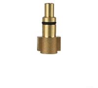 Adaptateur de buse en mousse haute pression avec connexion rapide, raccord en laiton 3600 PSI pour nettoyeur haute pression, joint sous tension de 6,35 mm pour nettoyage de lavage de voiture, jaune