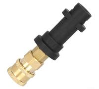 Adaptateur de buse turbo rotatif haute pression 6 en 1 avec connecteur rapide de 6,35 mm, embouts de buse réglables pour nettoyeurs haute pression série K2 K3 K4 K5 K6, douille en laiton pour