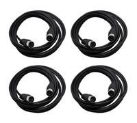 Adaptateur de c?ble audio 4X 8 broches DIN m?le vers haut-parleur pour surveillance, ordinateurs automobiles, t?l?vision, pr?cision 5M