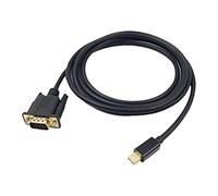Adaptateur de câble 1.8M Mini Displayport vers VGA Adaptateur 1080P DP vers VGA Affichage HDTV Compatible pour Air Pro