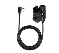 Adaptateur de câble à 2 Broches pour Casque d'interphone Talkie-walkie extérieur Accessoires Adaptateur de câble PTT pour Casque Z-Tactical