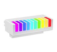 Adaptateur de câble ATX 24 Broches 90° - Modèle Lumineux à Touches de Piano - Blanc ou - Certifié CE - Idéal pour Les boîtiers PC de Faible Hauteur - Synchronisation de la lumière Divine 5V